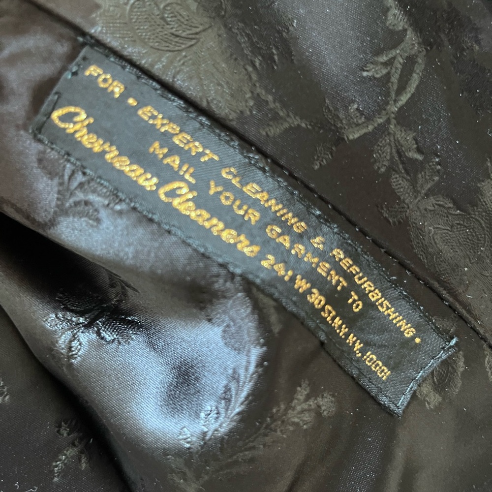 Women’s Black vintage Broadtale Lou Nirenberg coat sz 16 - Picture 6 of 9